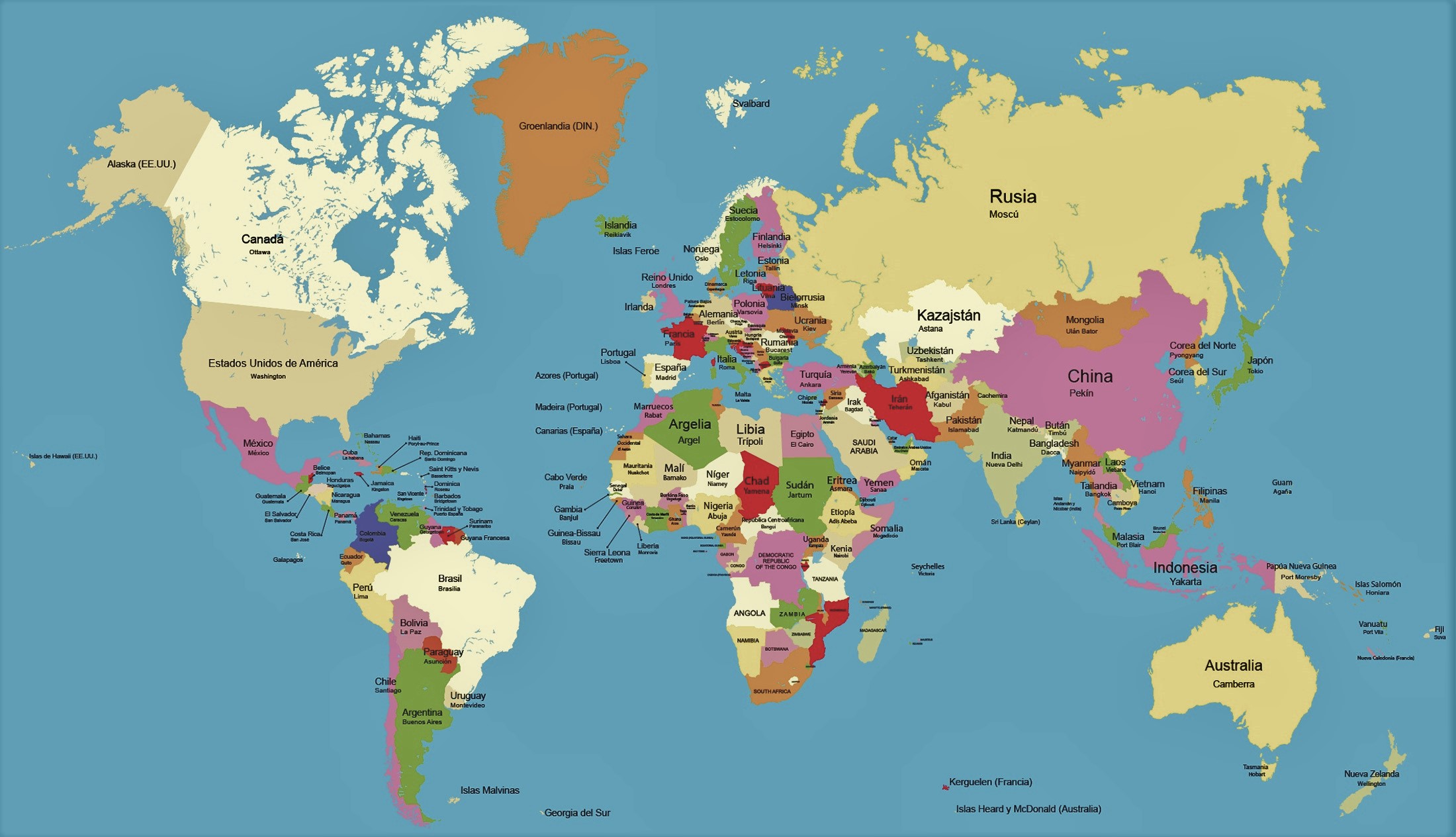 Mapa Mundial 2024 Com Paises